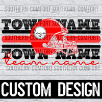 Custom Football Design PNG