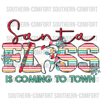 Santa floss is coming to town PNG