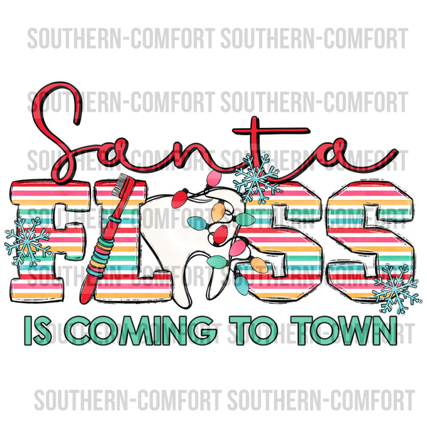 Santa floss is coming to town PNG