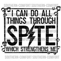 I can do all things through spite which strengthens me PNG