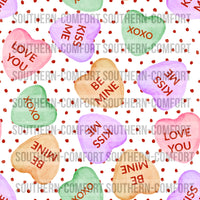 Conversation hearts Digital paper