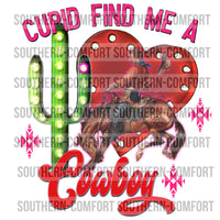 Cupid find me a cowboy PNG