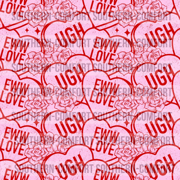 Conversation hearts Digital paper * SEAMLESS*