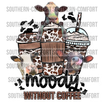 Moody without coffee PNG