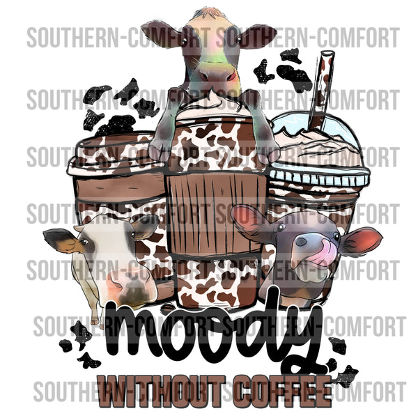 Moody without coffee PNG