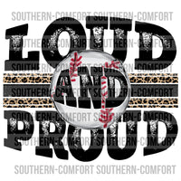 Loud and proud baseball PNG