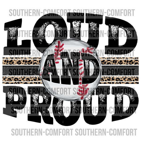 Loud and proud baseball PNG