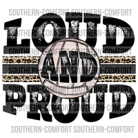 Loud and proud volleyball PNG
