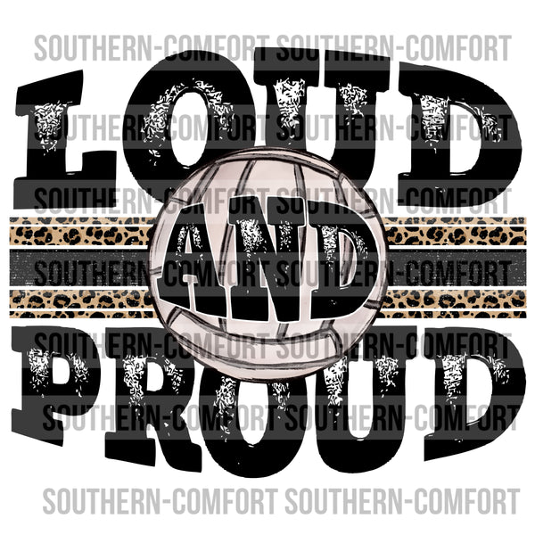 Loud and proud volleyball PNG