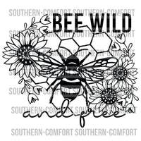 Bee wild and free  PNG