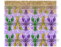 Mardi gras crawfish 20oz tumbler PNG