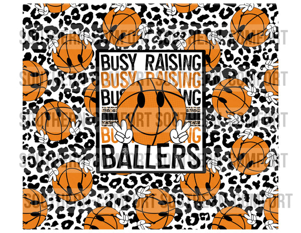 Busy raising ballers basketball 20oz tumbler PNG