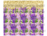 Mari gras 20oz tumbler PNG