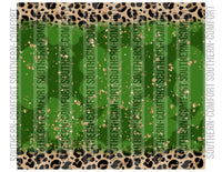 Clovers and leopard 20oz tumbler PNG