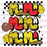 Softball Mama PNG