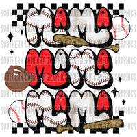 Baseball Mama PNG