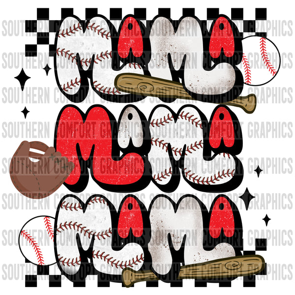Baseball Mama PNG