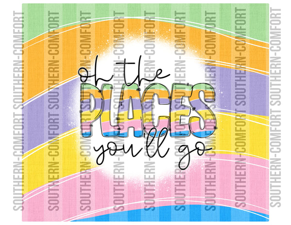 Oh the places you'll go 20oz tumbler PNG