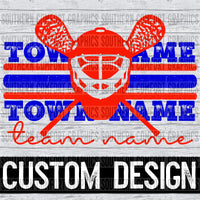 Custom Lacrosse Design PNG