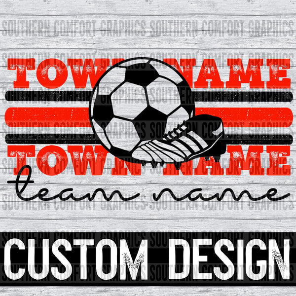 Custom Soccer Design PNG