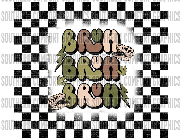 Dino bruh 20oz tumbler PNG