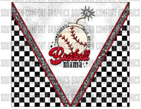 Loud mouth baseball mama 20oz tumbler PNG