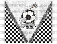 Loud mouth soccer mama 20oz tumbler PNG