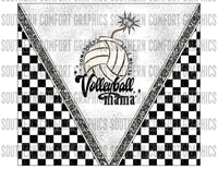 Loud mouth volleyball mama 20oz tumbler PNG