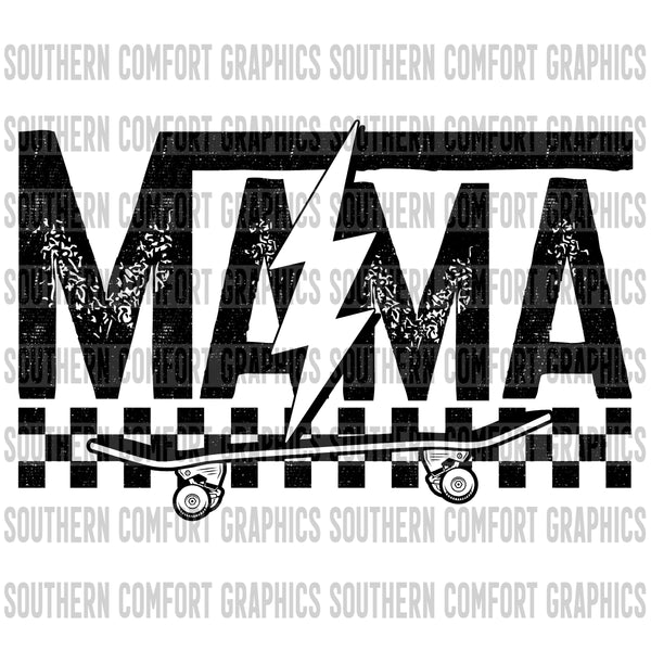 Mama skateboard PNG
