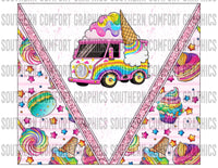 Ice cream truck 20oz tumbler PNG