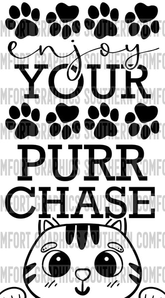 Enjoy your purrchase Thermal sticker