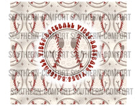 Baseball vibes 20oz tumbler PNG