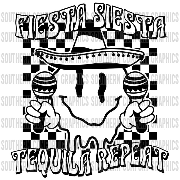 Fiesta siesta tequila repeat PNG