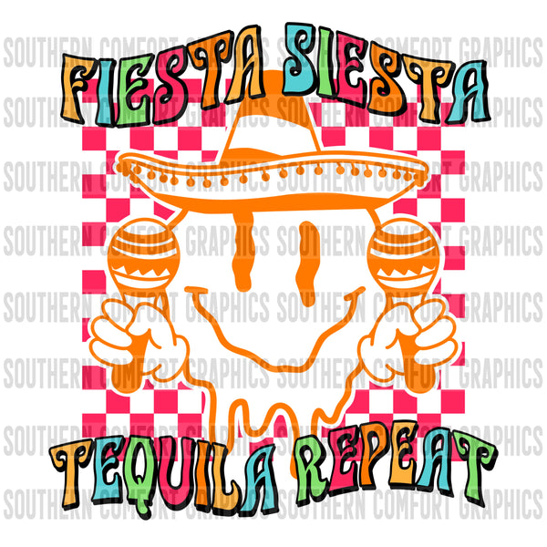 Fiesta siesta tequila repeat PNG