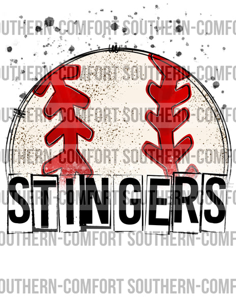 Stingers baseball PNG