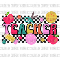 Retro Teacher PNG