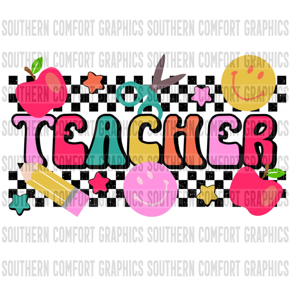 Retro Teacher PNG