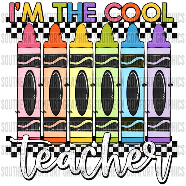 I'm the cool teacher PNG