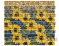 Sunflowers 20oz tumbler PNG