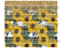 Sunflowers 20oz tumbler PNG