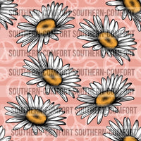 Daisies and peace signs Digital paper * SEAMLESS*