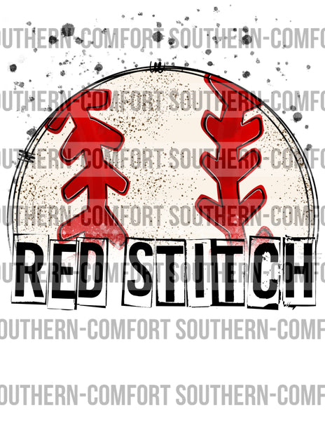 Red stitch Baseball PNG