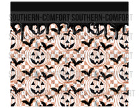 Checkered pumpkins 20oz tumbler PNG