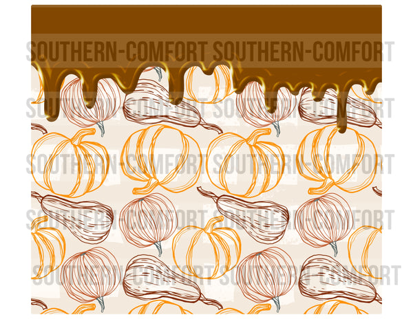 Pumpkins 20oz tumbler PNG