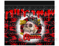 Crime show queen 20oz tumbler PNG