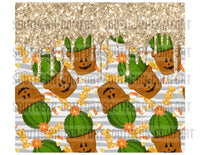 Halloween cactus 20oz tumbler PNG