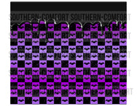 Checkered bats 20oz tumbler PNG