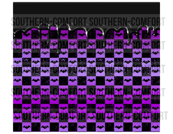 Checkered bats 20oz tumbler PNG