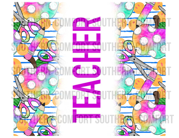 Teacher 20oz tumbler PNG