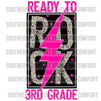 Ready to rock Third Grade PNG